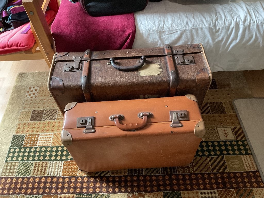 Valises vintage, Bijoux, Sacs & Beauté, Valises, Moins de 35 cm, Enlèvement, Utilisé, 60 à 70 cm