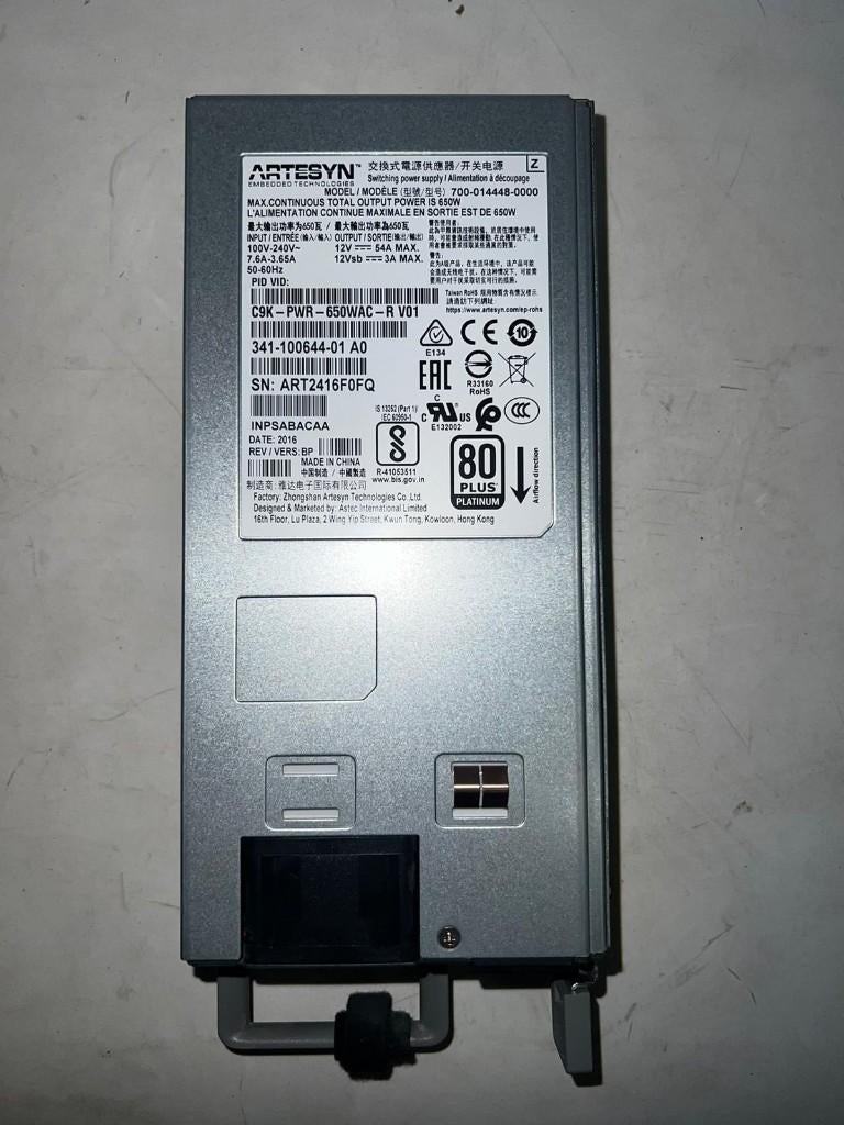 2x 650W Artesyn CISCO PSU Module, Informatique & Logiciels, Alimentations internes, Utilisé, Enlèvement
