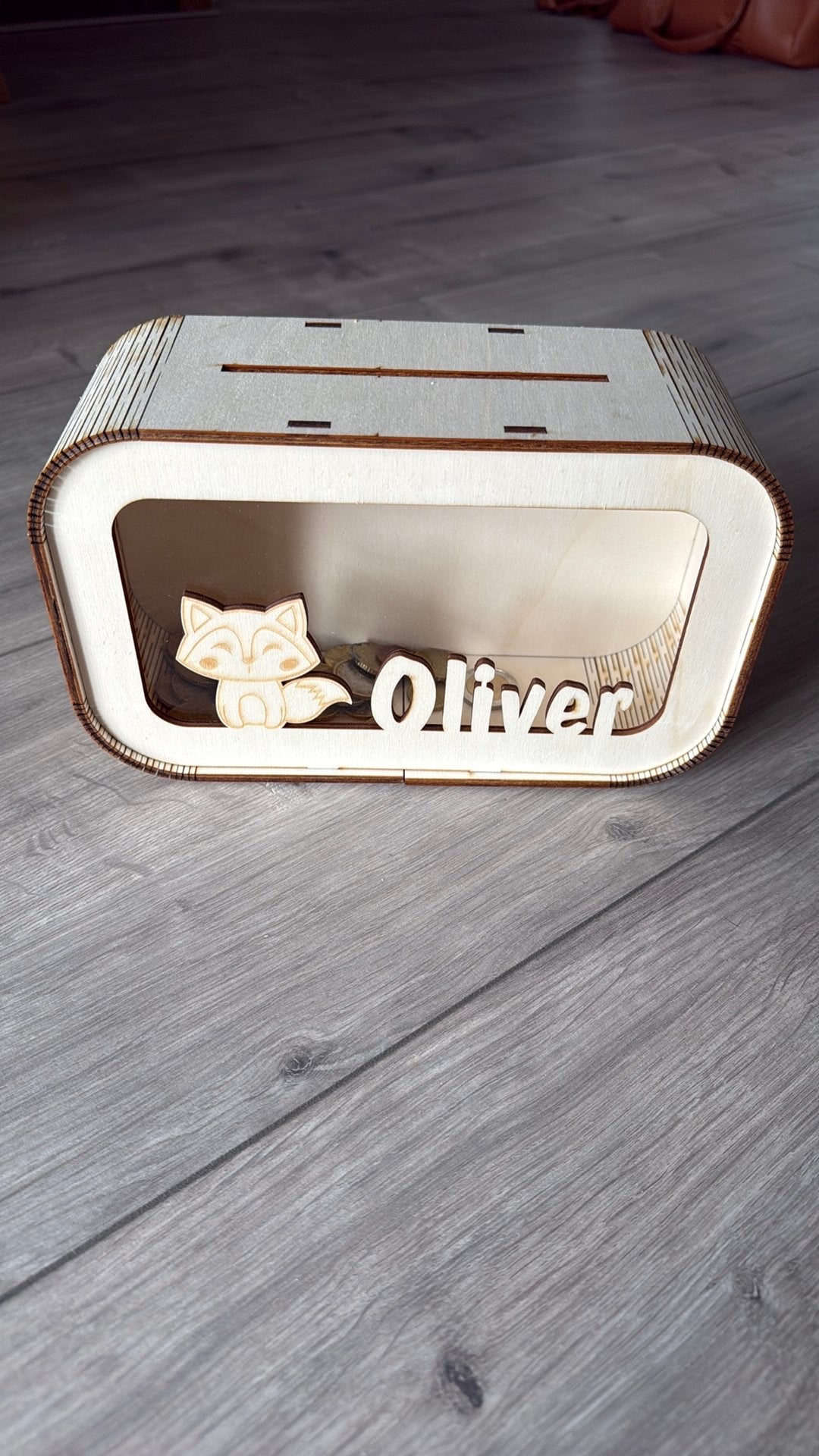 Spaarpot vosje, Collections, Enlèvement ou Envoi, Comme neuf, Bois