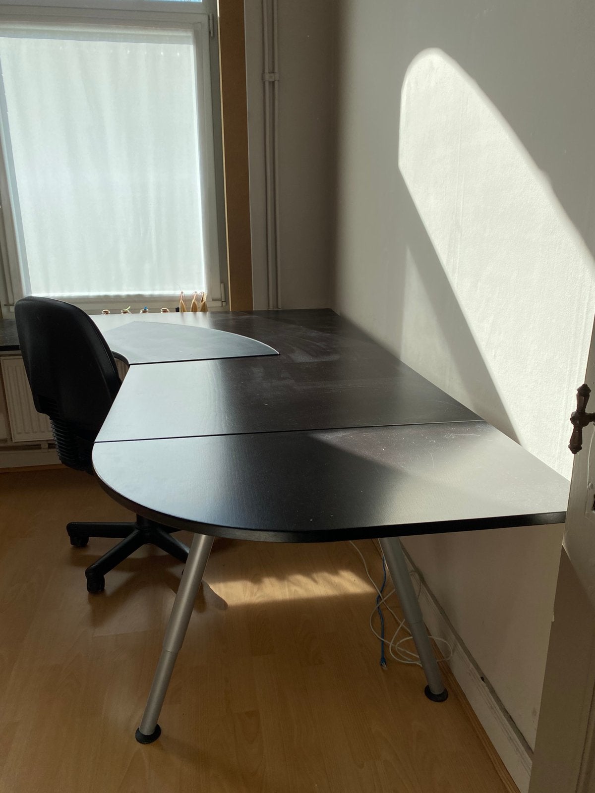Bureau, Huis en Inrichting, Bureaus, Ophalen, Hout, Hoekbureau, Bruin