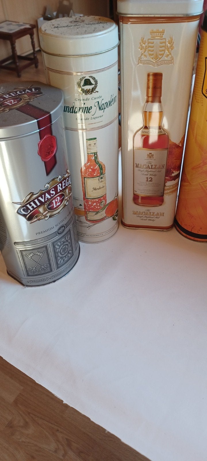 Collectie blikken whisky en andere drank, Verzamelen, Blikken, Ophalen