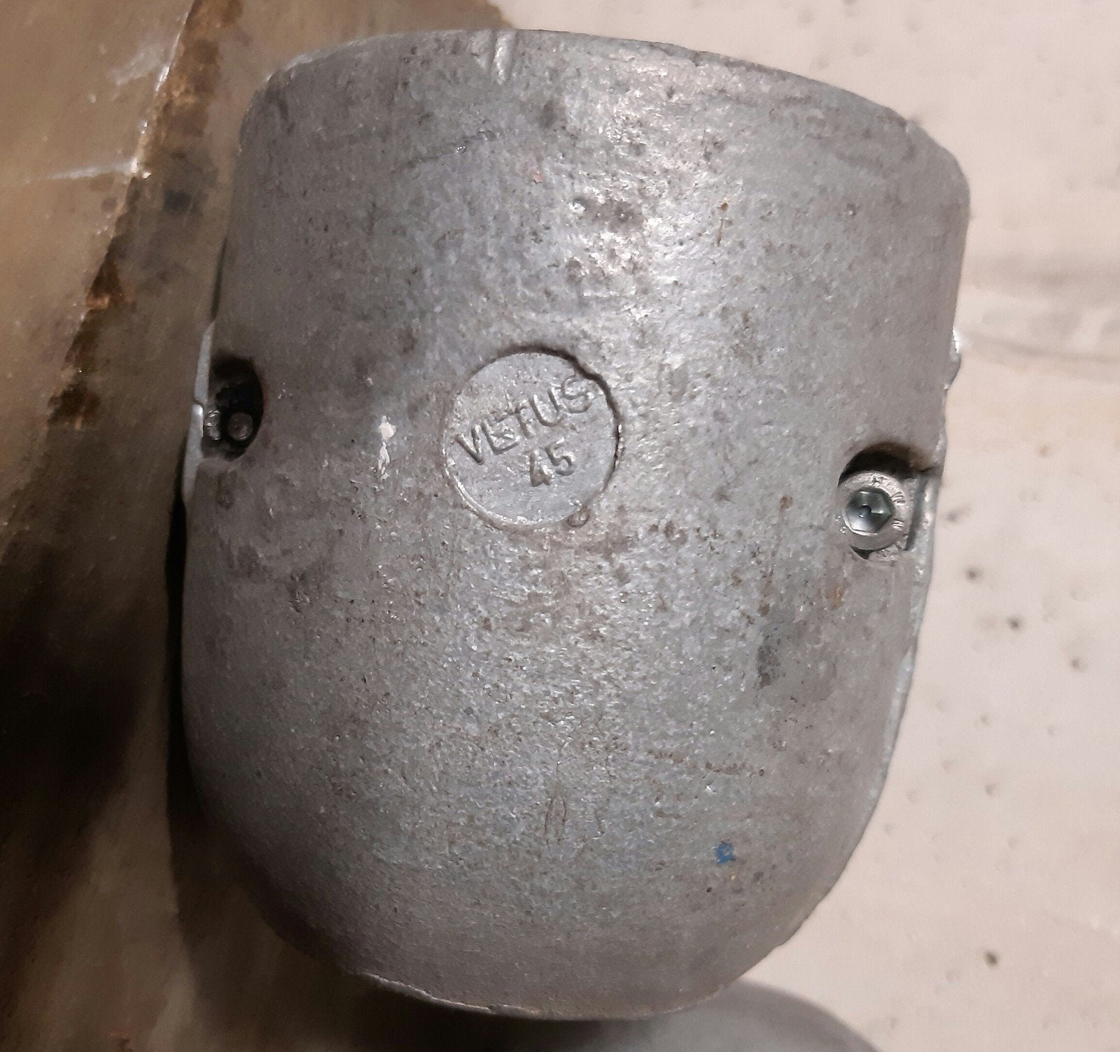 VETUS SCHROEF AS ZINC ANODE VOOR SCHROEF AS DIAMETER 45MM, Watersport en Boten, Ophalen, Zo goed als nieuw, Overige typen, Zeilboot of Motorboot