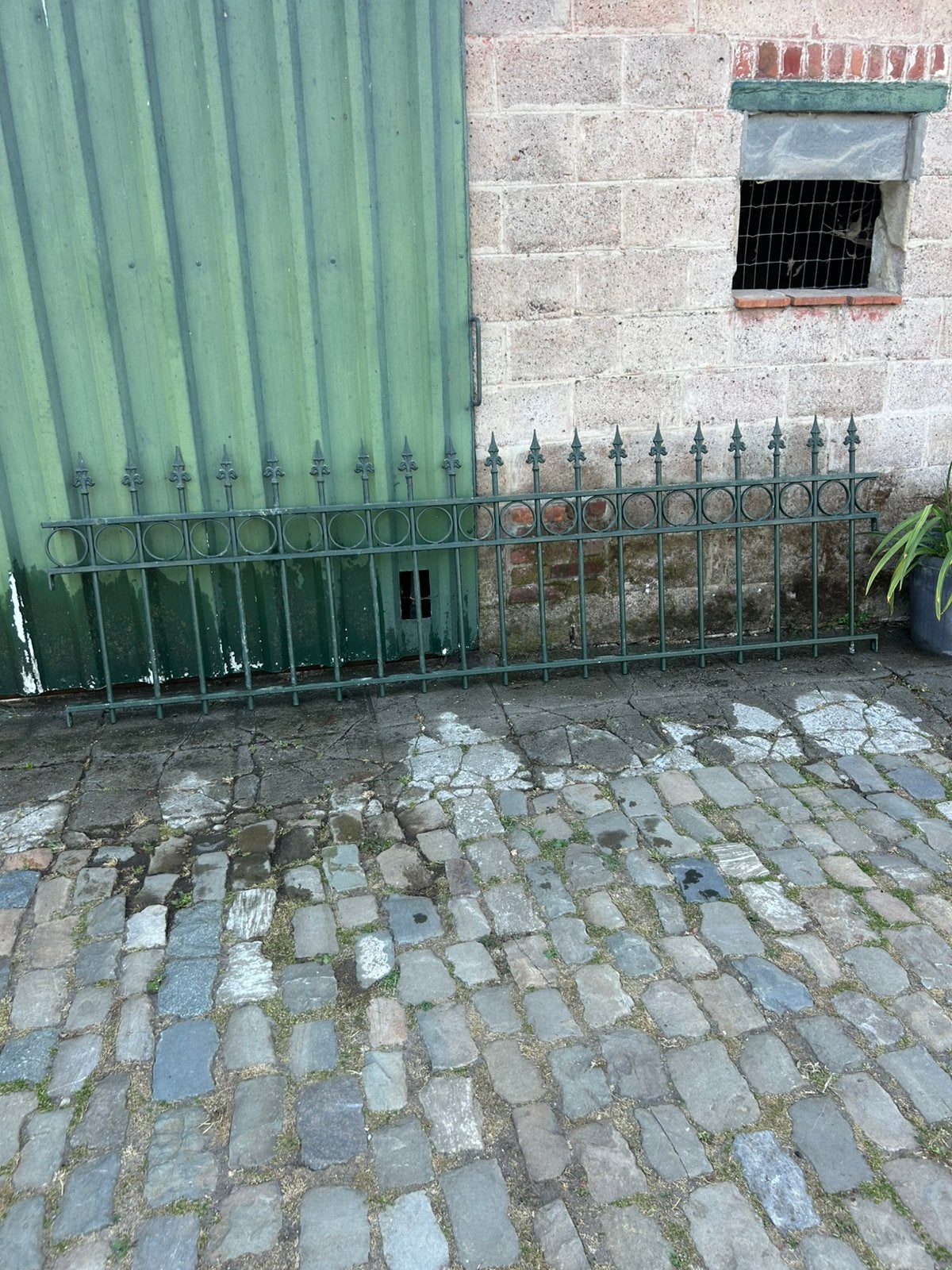 Smeedijezeren hekwerk, Ophalen, Gebruikt, IJzer, Spijlenhekwerk