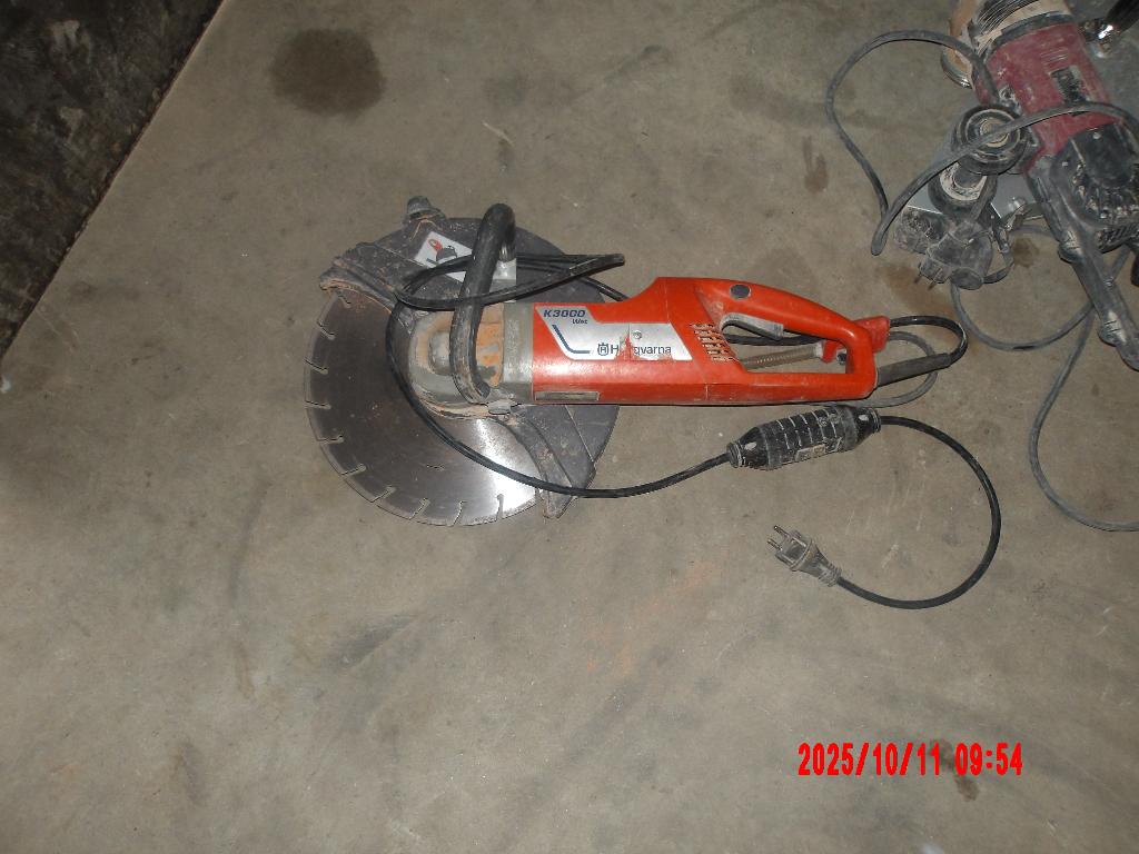 husqvarna k3000wet, 1200 watts ou plus, 70 mm ou plus, Enlèvement, Utilisé