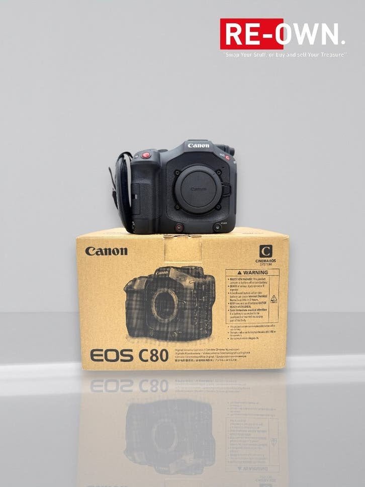 CANON EOS C80 | 134 DRAAIUREN | TOPSTAAT | DOOS | BON, Canon, 20x of meer, Ophalen of Verzenden, Zo goed als nieuw