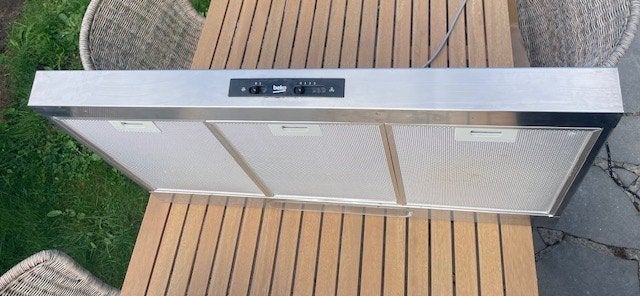 Beko Hotte sous-encastrable HNS91210X, Encastré, Enlèvement, Utilisé, 200 à 400 m³/h
