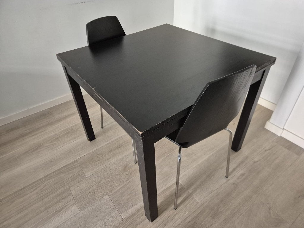 Table extensible + 2 chaises, Maison & Meubles, Enlèvement, Utilisé