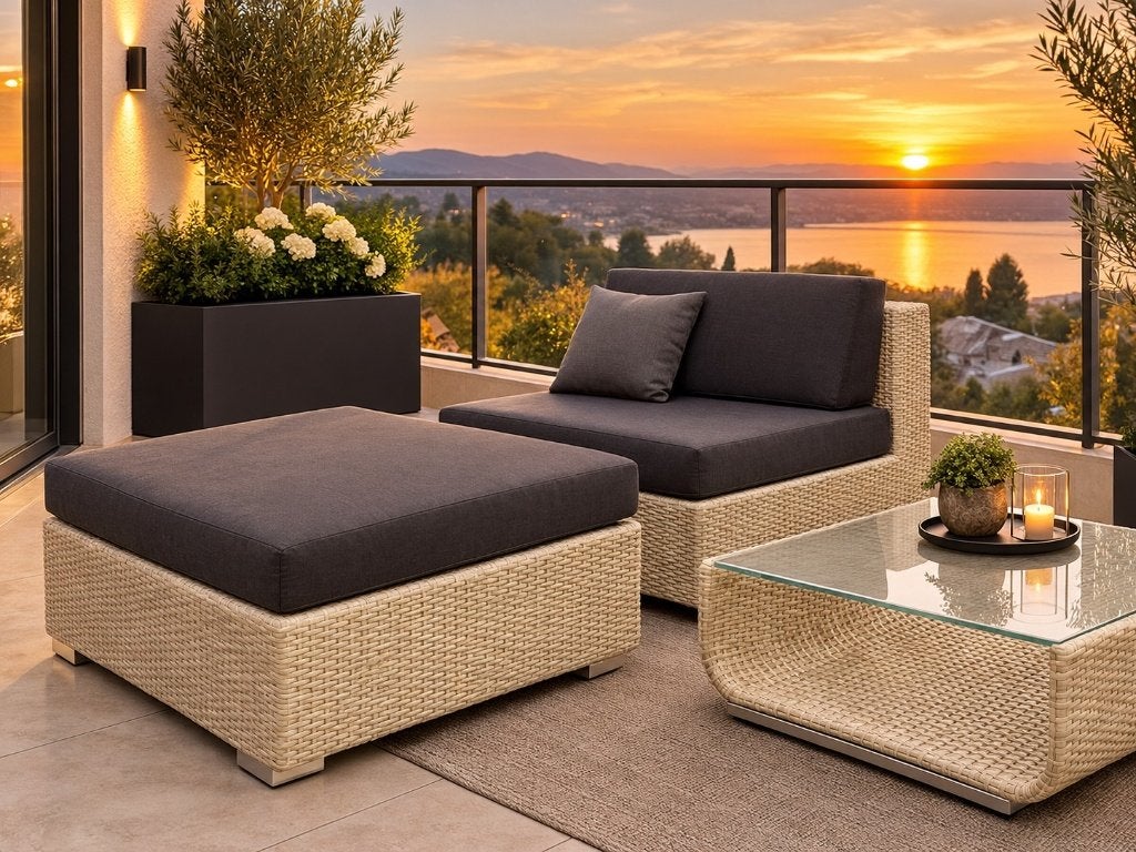 3 modules met 80% korting leuke loungeset voor balkon, Tuin en Terras, Ophalen, Nieuw