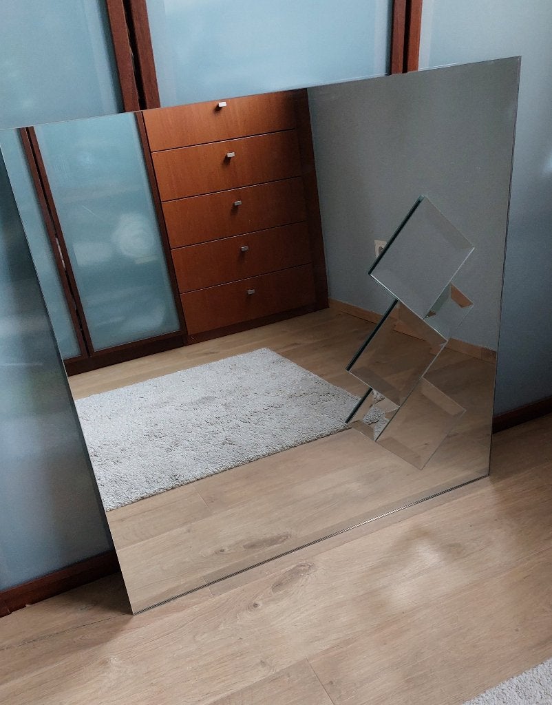 Mooie design-spiegel !, Antiek en Kunst, Ophalen
