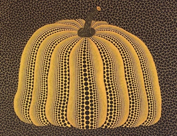 Yayoi Kusama : lithographie 40 par 50 cm. Vendue encadrée, Enlèvement ou Envoi, Lithographie