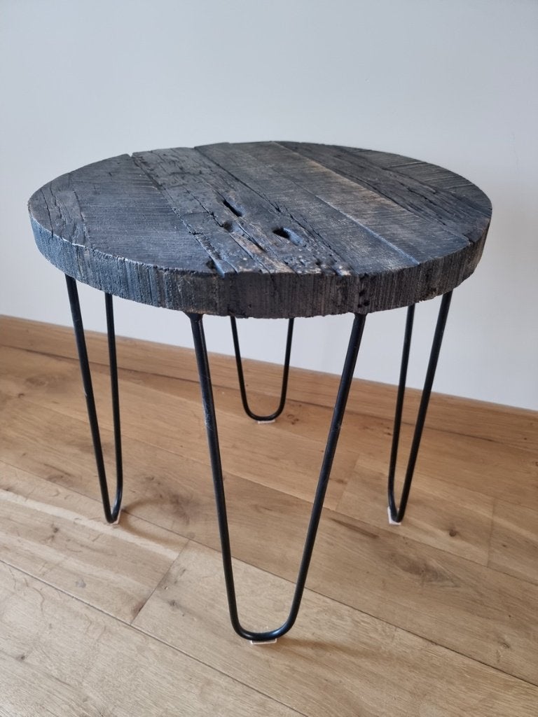 Table d'appoint, Maison & Meubles, Rond, Moins de 55 cm, Enlèvement, Bois