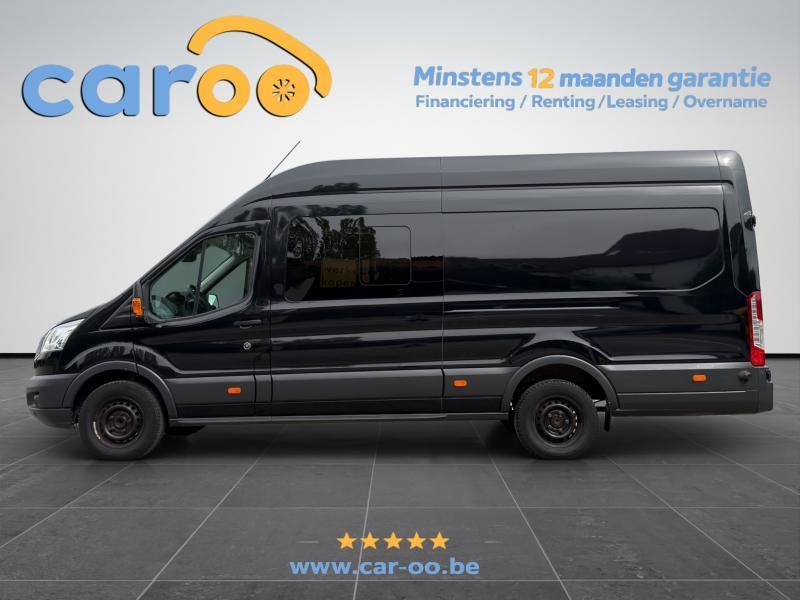 Ford Transit 2.0 TDCI L4H3 *6 PLAATSEN - GARANTIE - CRUISE -, 1995 cc, Euro 6, Zwart, 97 kW