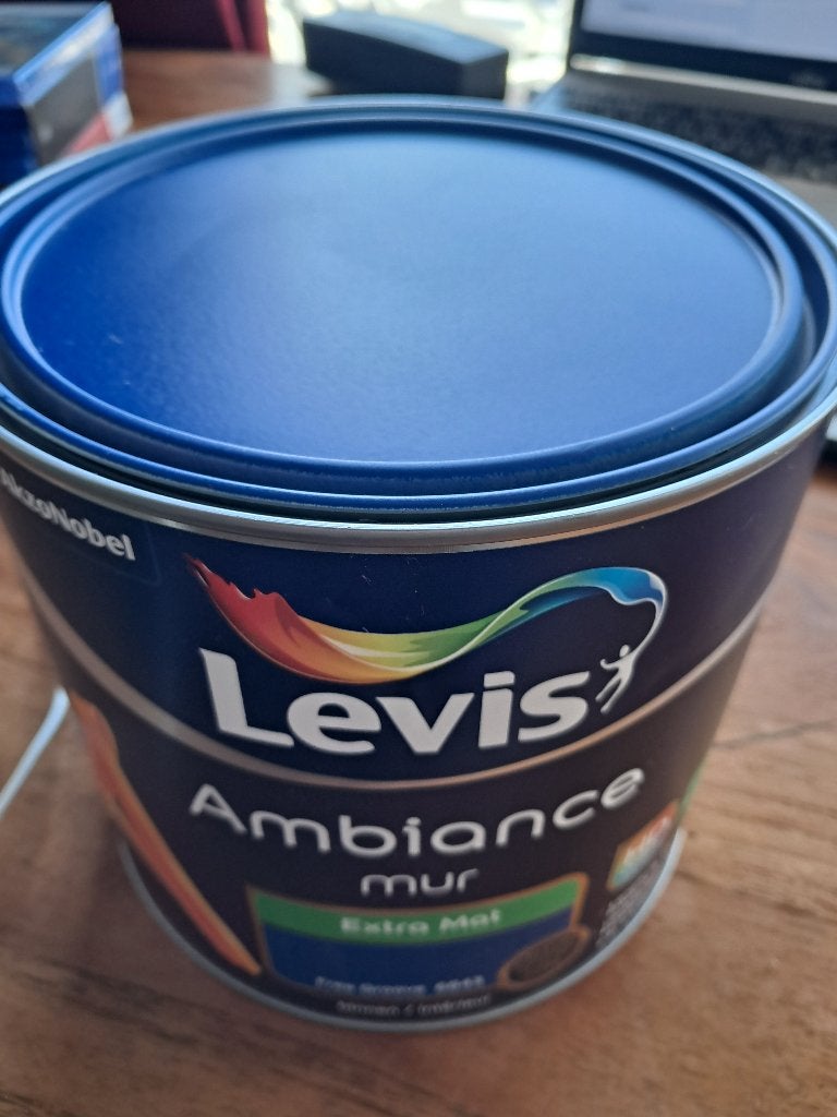 Muurverf - Levis - Free Groove - Donkerblauw - 2.5l, Blauw, Nieuw, Ophalen of Verzenden, Verf