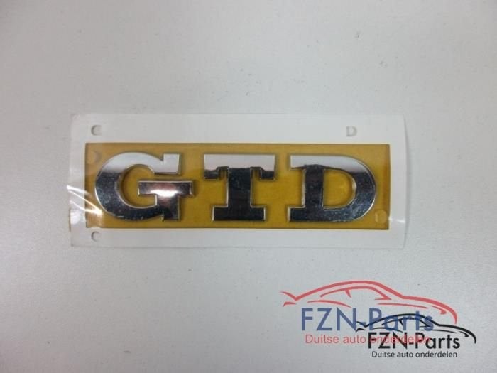 VW Golf 7 GTD Embleem Sticker Logo Achterklep, Enlèvement ou Envoi, Utilisé