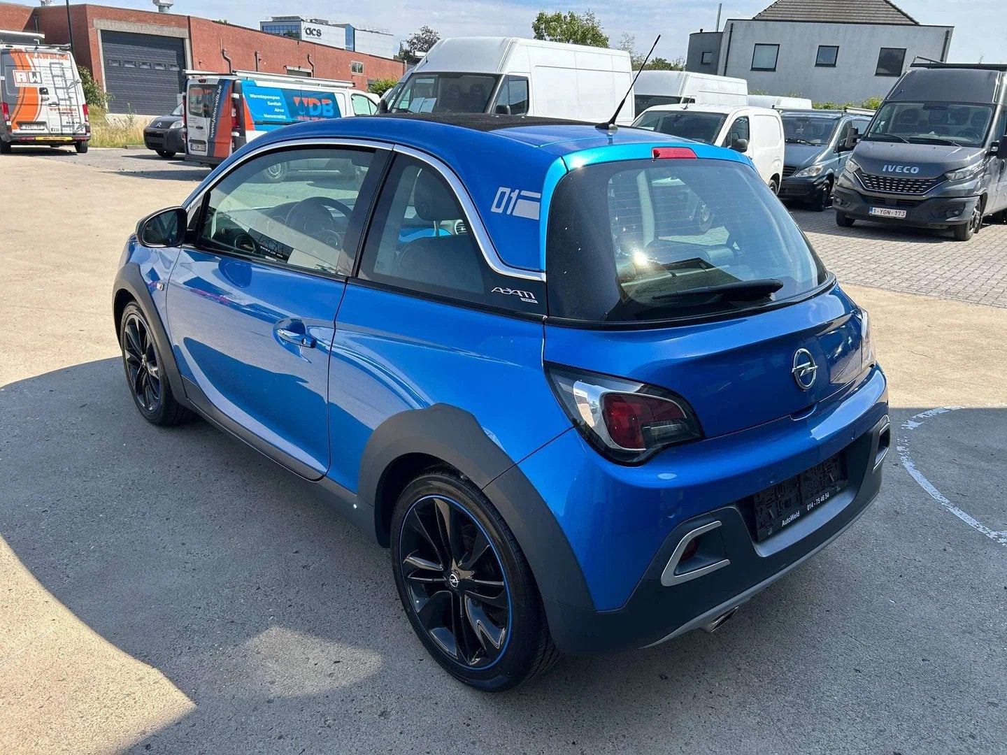 Opel ADAM ROCKS LEUKE WAGEN MET OPEN DAK ZIE FOTO'S, Auto's, Blauw, Bedrijf, 90 pk, 66 kW