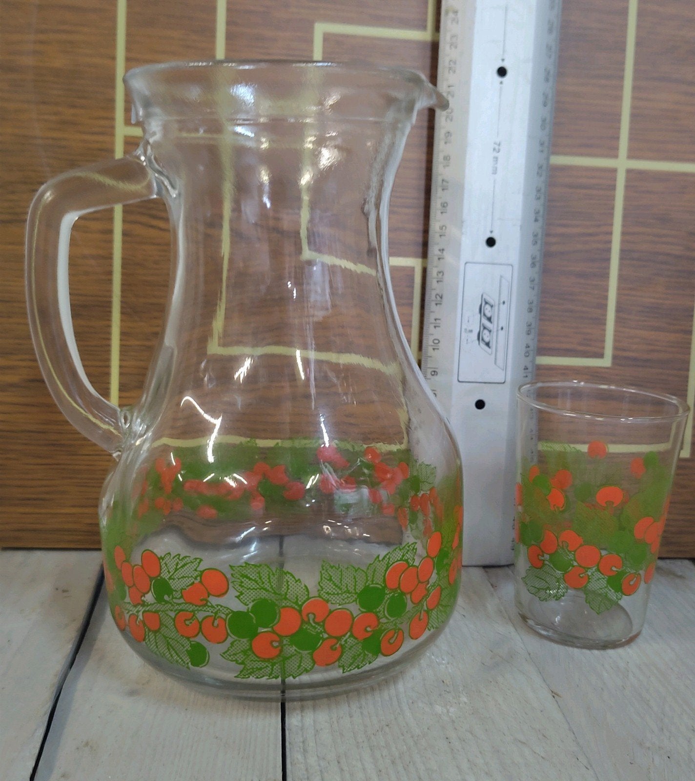 Mooie nieuwe vintage drank- of sapset, Ophalen
