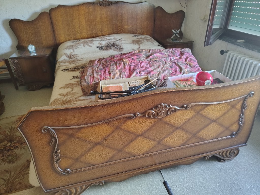 Vintage slaapkamer, Ophalen, Gebruikt, Tweepersoons, Art deco