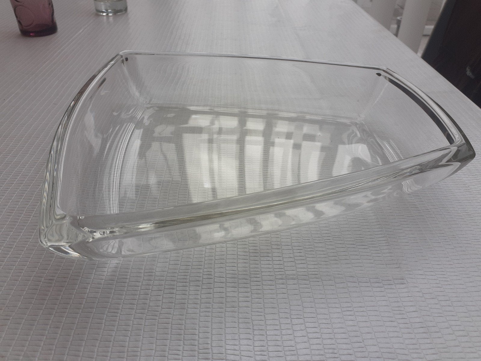sterke glazen schaal, Ophalen of Verzenden, Overige vormen, Glas, Schaal