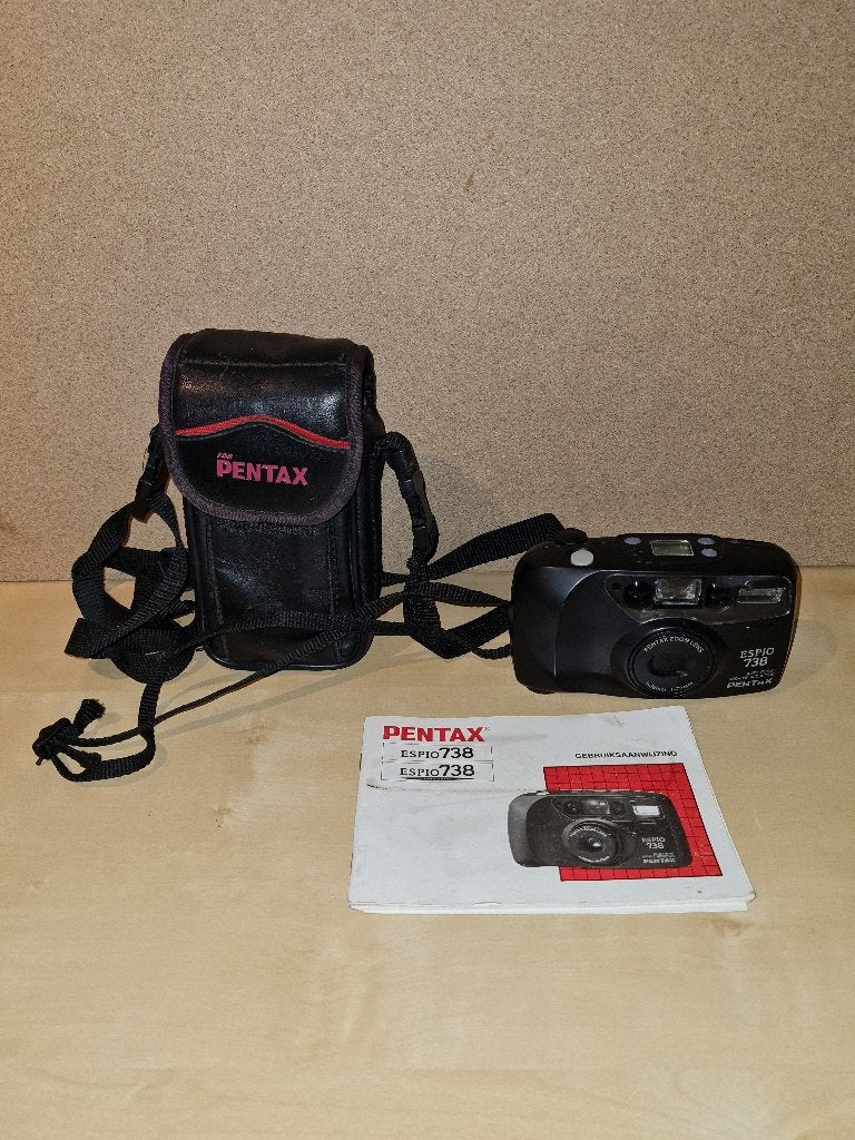 Camera Pentax Espio 738, TV, Hi-fi & Vidéo, Appareils photo analogiques, Utilisé, Compact, Pentax, Enlèvement