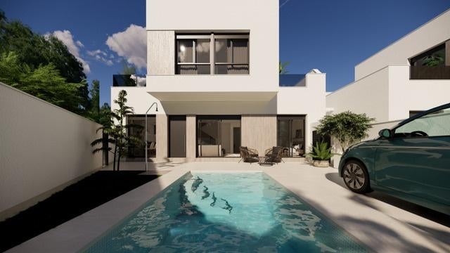 Nieuwbouw villa's met privé zwembad in San Fulgencio., Immo, 110 m², Spanje, La Marina, San Fulgencio, Woonhuis