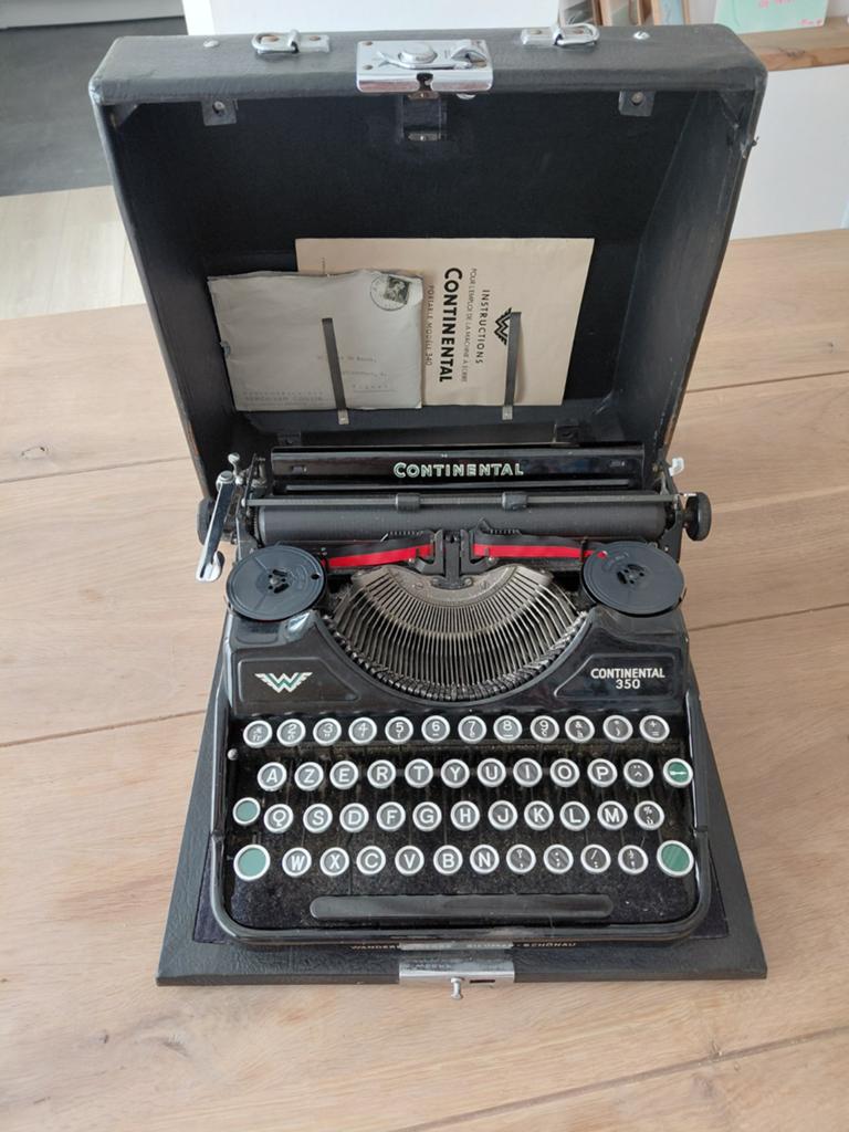 Continental 350 typmachine uit 1941, Diversen, Typemachines, Ophalen of Verzenden