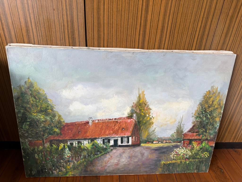 Schilderijen (80x60 cm) - landschappen - olie op doek, Enlèvement