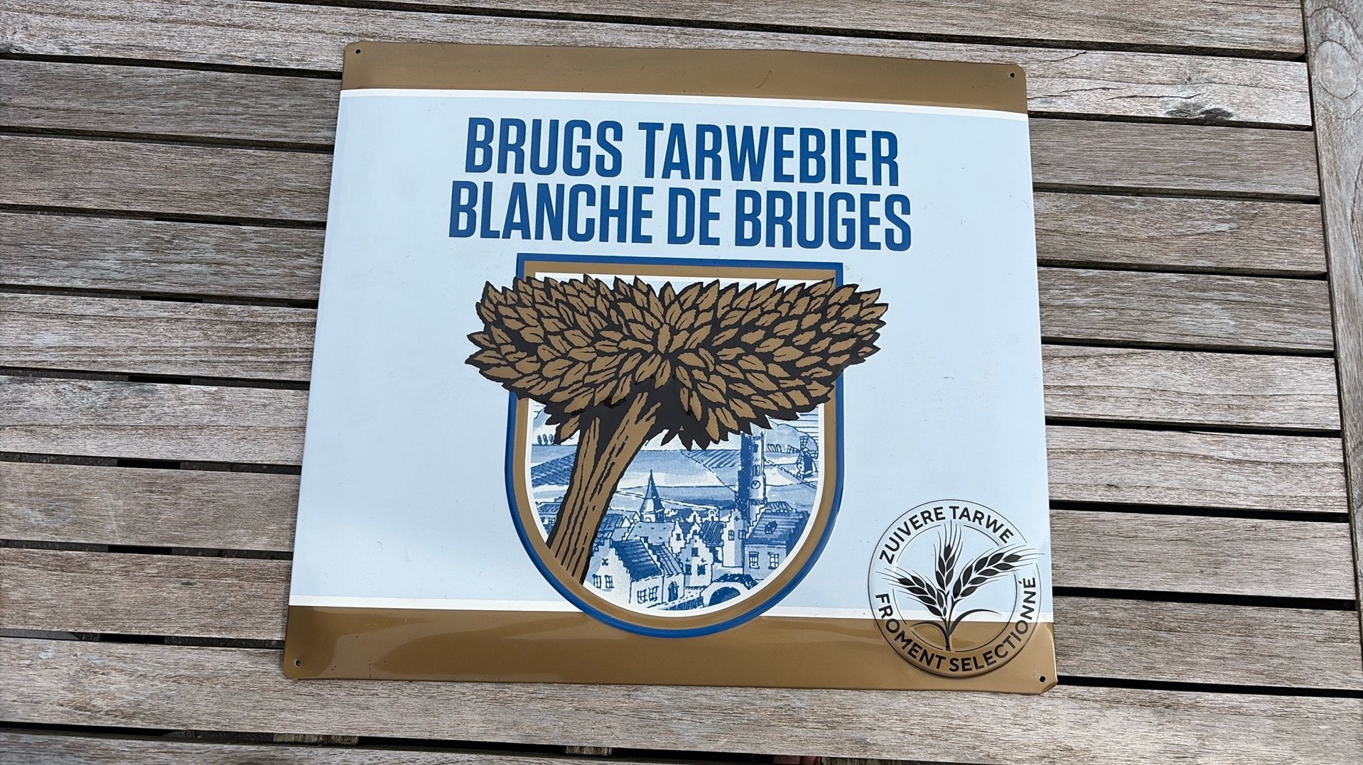 Brugs tarwebier, Ophalen of Verzenden, Zo goed als nieuw