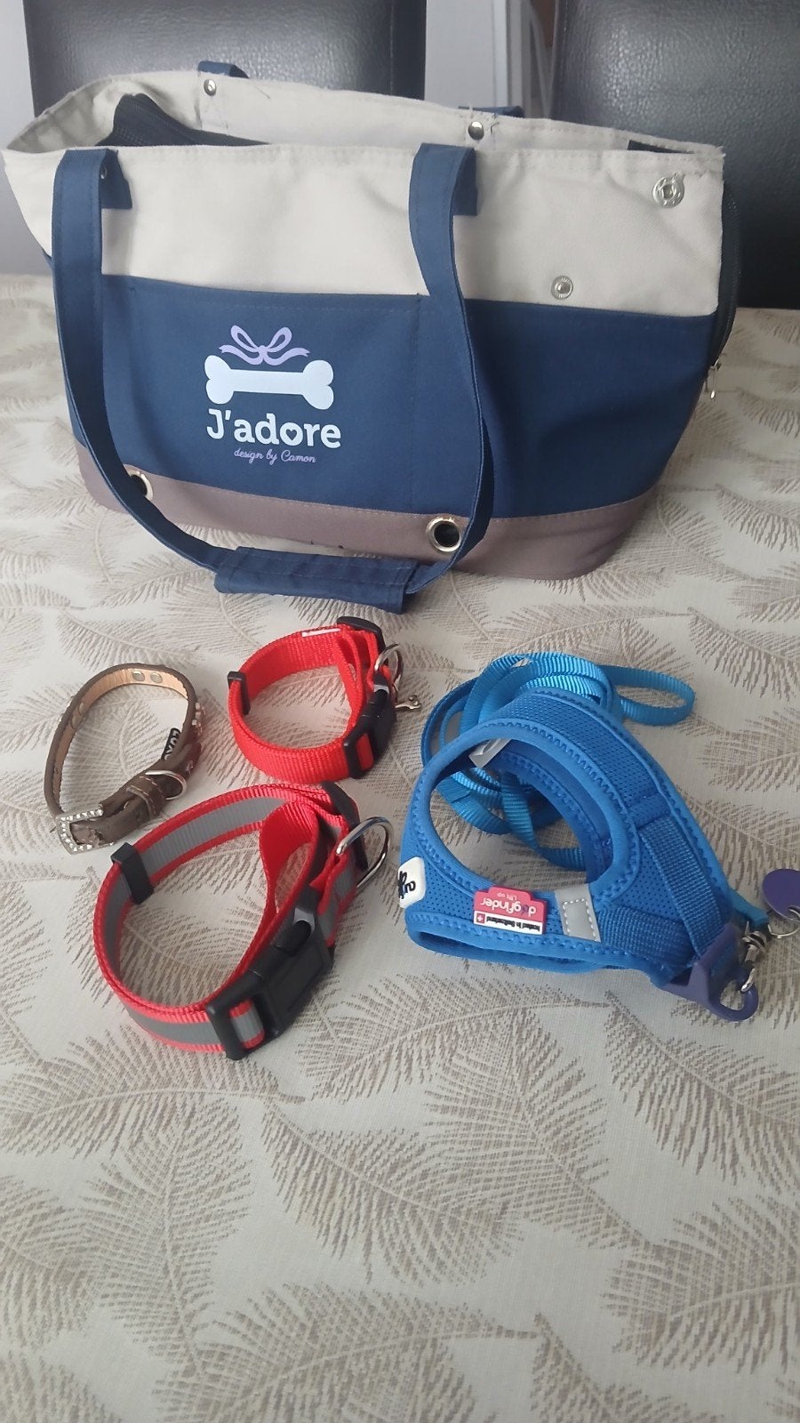harnais plus collier plus sac de transport, Enlèvement, Sac de transport