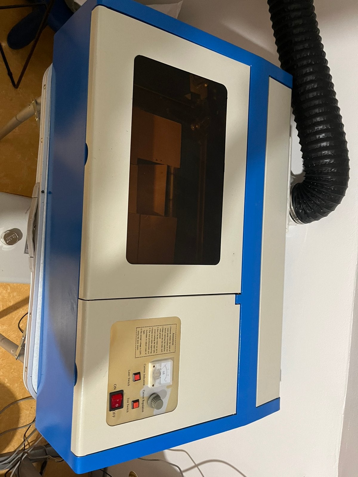 Graveur et découpeur laser CO₂ K40 de 40W, Enlèvement, Comme neuf