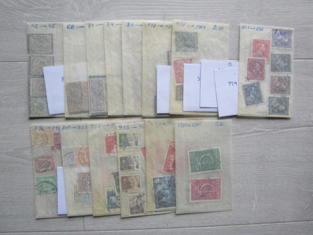 Anciens timbres belges oblitérés - Voir les 21 photos, Timbres & Monnaies, Enlèvement ou Envoi, Affranchi, Timbre-poste, Autre