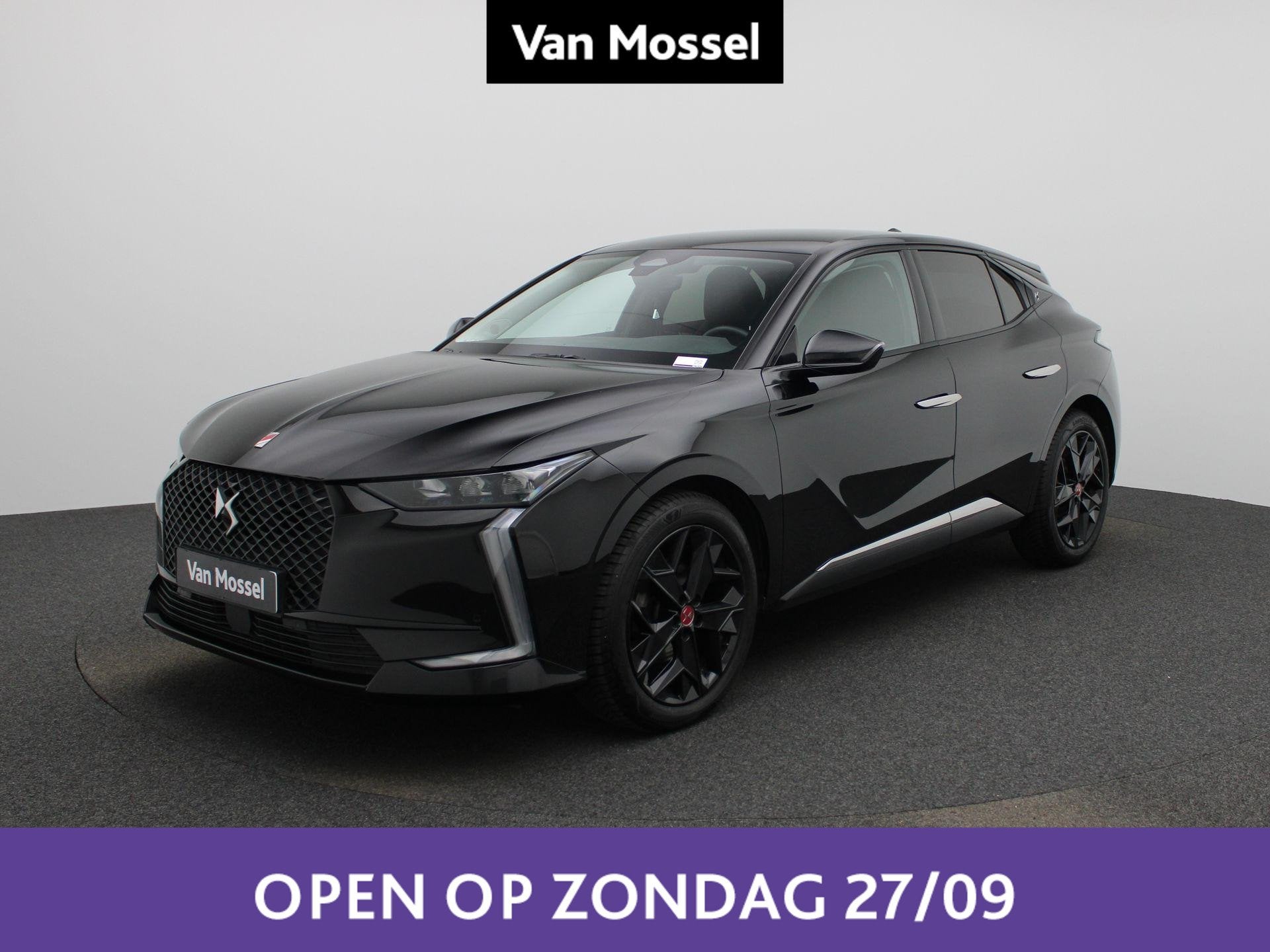 DS DS 4 PureTech 130 Auto Performance Line Zetel -en stuurwi, Auto's, Dealer onderhouden, Stof, Gebruikt, Zwart
