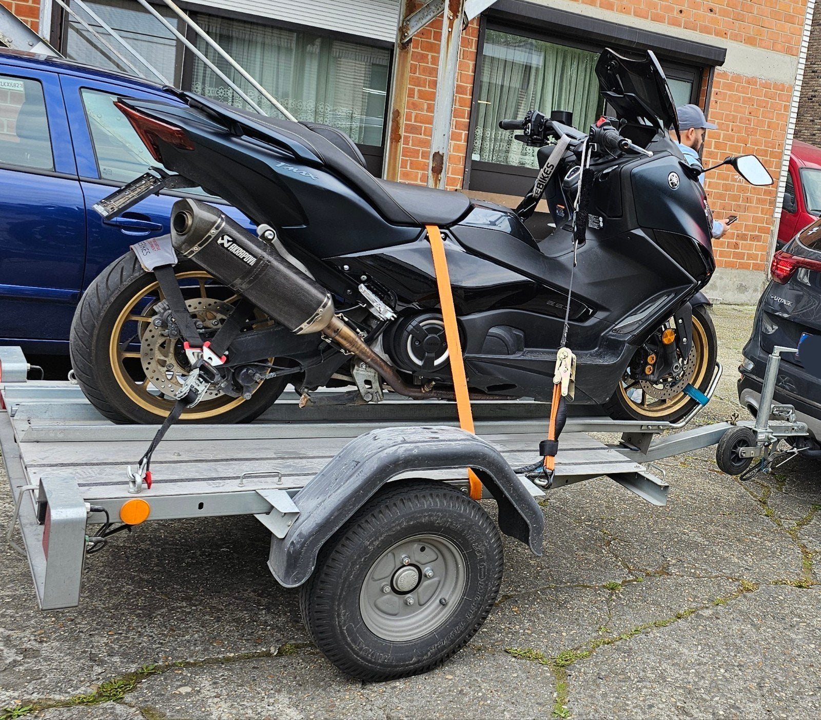 remorque pour 1 moto à louer, Enlèvement