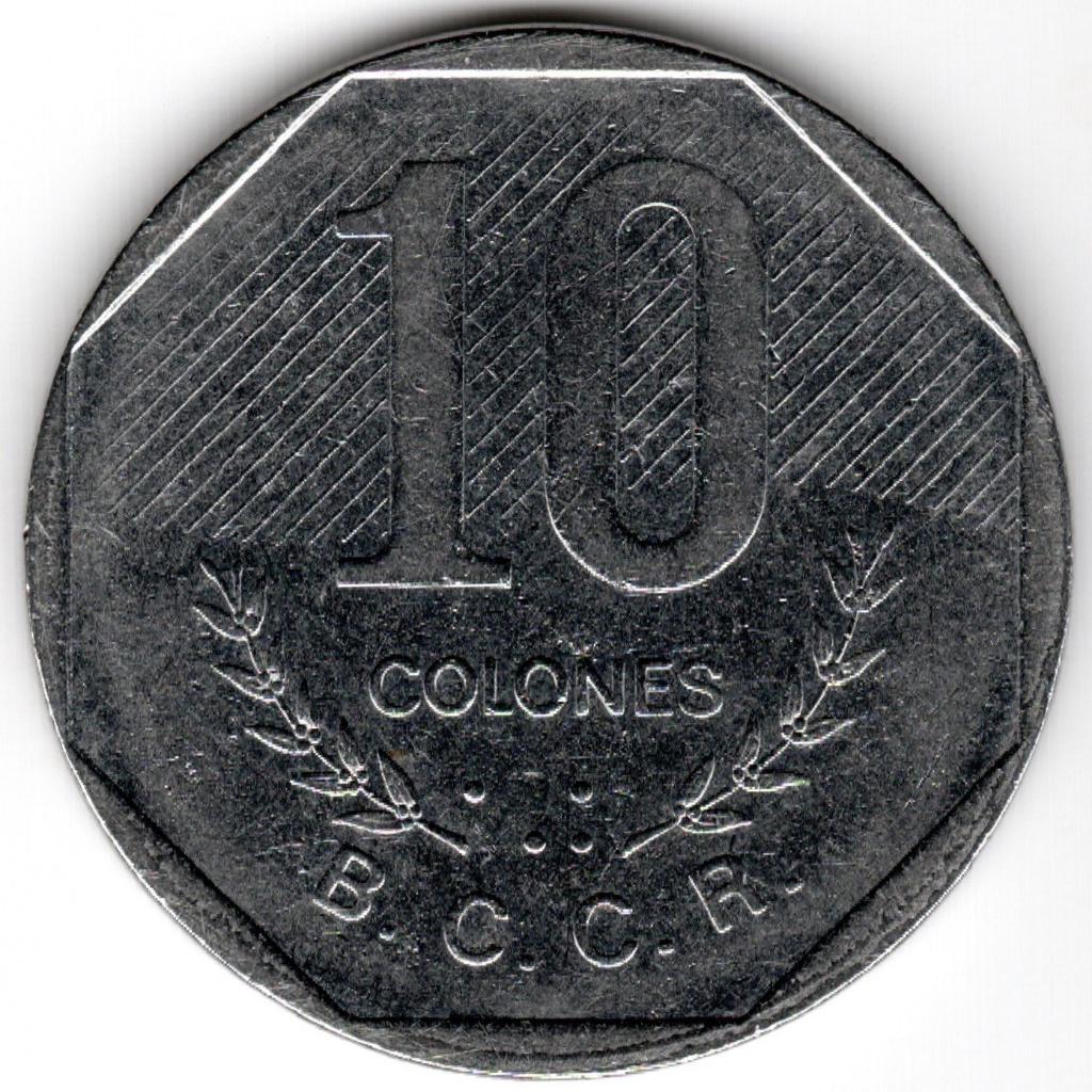 Costa Rica : 10 Colones 1983 KM #215 .1 Ref 15439, Enlèvement ou Envoi, Amérique centrale, Monnaie en vrac