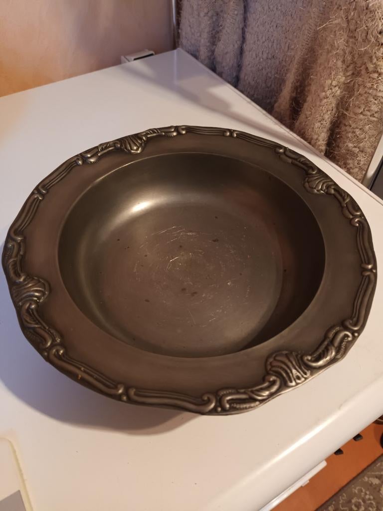 Tinnen schaal, Antiek en Kunst, Ophalen