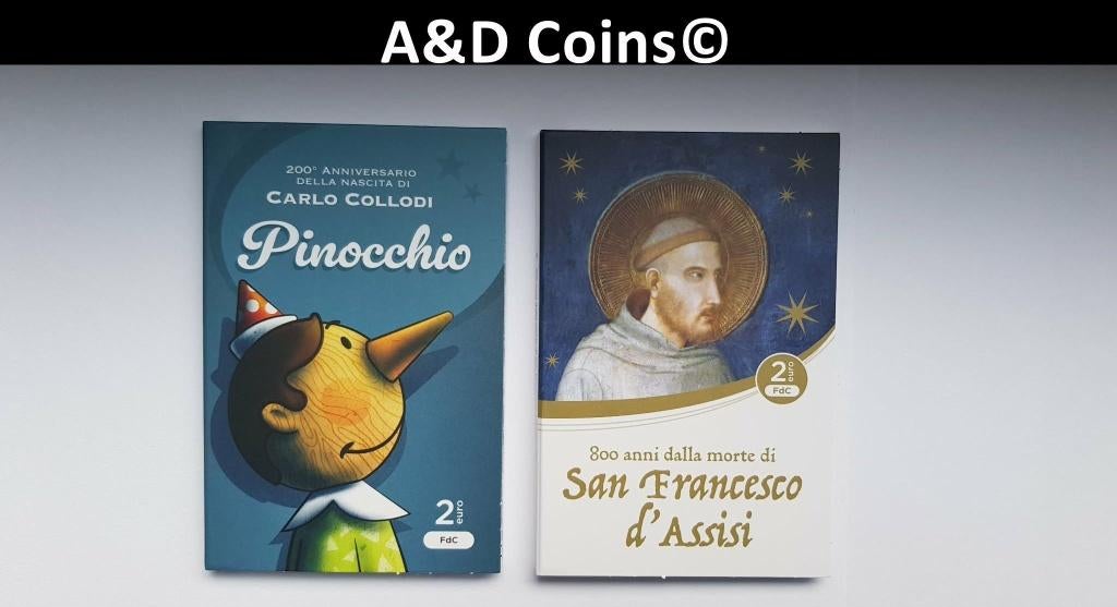 Italie 2 x 2 Euro Coincard 2026, Verzenden, Italië, Overige waardes, Setje