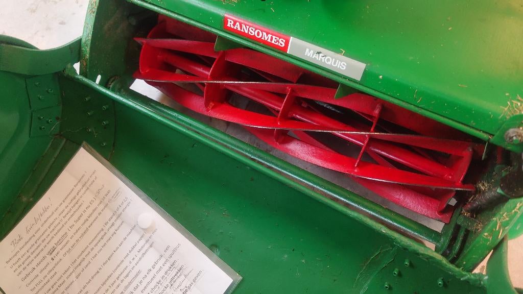 Ransomes grasmaaier, Tondeuses à gazon à essence, Utilisé, Bac de ramassage, Enlèvement