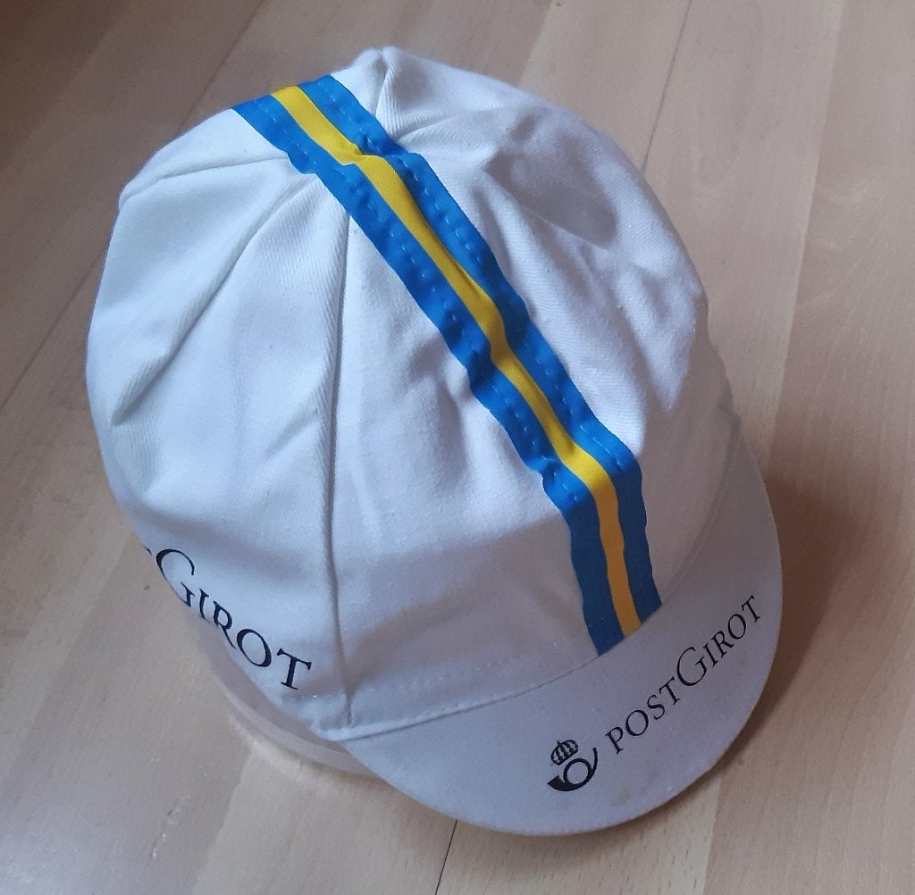 WIELRENNEN CYCLISME ORIGINEEL TEAM CAP PET POST GIROT, Ophalen of Verzenden