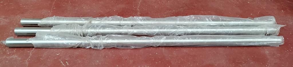 Nieuw Inox RVS buizen diameter 80mm x 2mm geborsteld 2 m, Ophalen, Inox