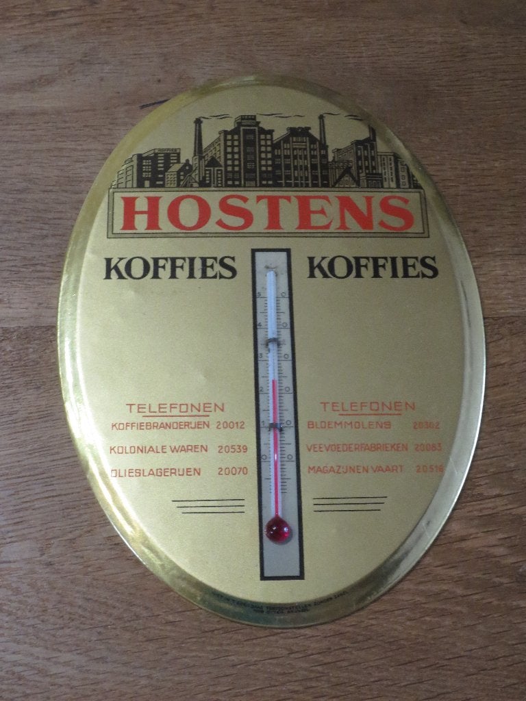 THERMOMETER ROB OTTEN KOFFIES HOSTENS ROESELARE-PRIMA STAAT!, Verzamelen, Ophalen of Verzenden, Zo goed als nieuw, Gebruiksvoorwerp