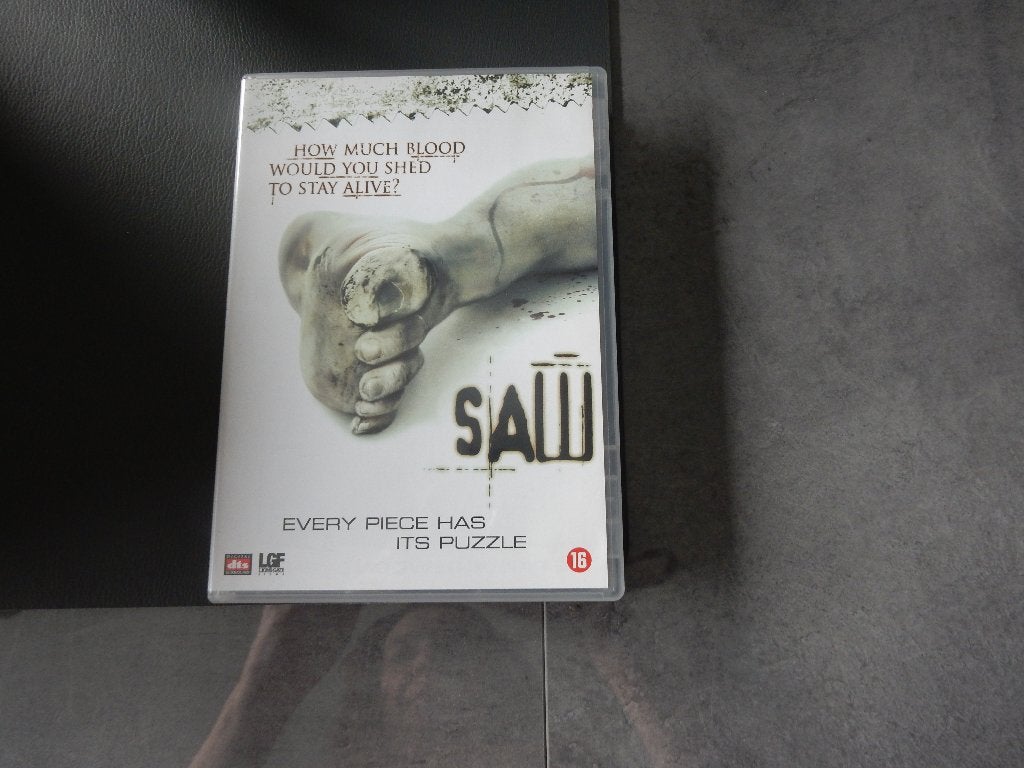 nr.2439 - Dvd: saw -  horror, CD & DVD, Enlèvement ou Envoi, Anglais, Néerlandais, À partir de 16 ans