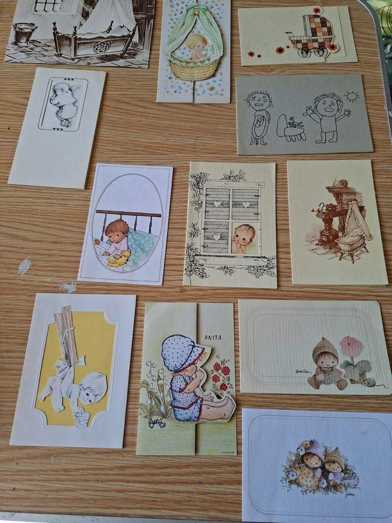 Honderden geboorte kaartjes jaren 50 60 70 80 en later, Verzamelen, Geboortekaartjes en Visitekaartjes, Ophalen