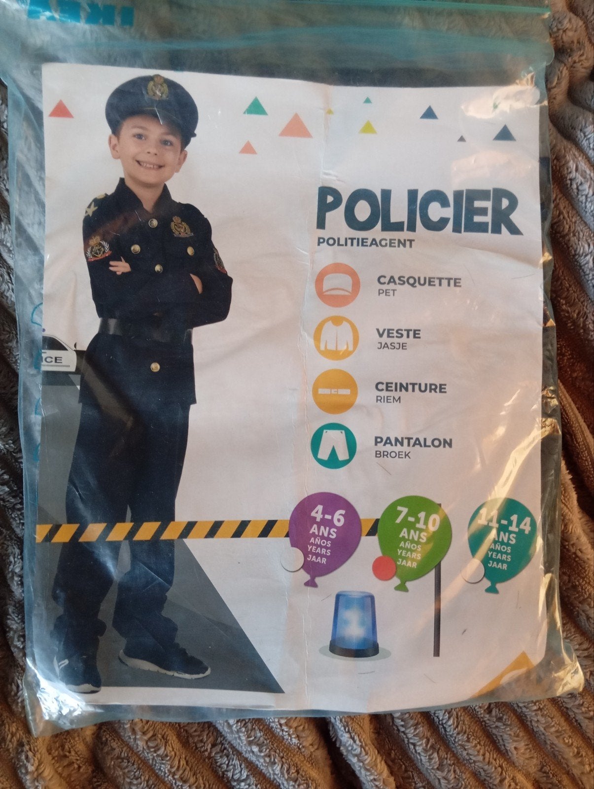 déguisement enfant, Enlèvement