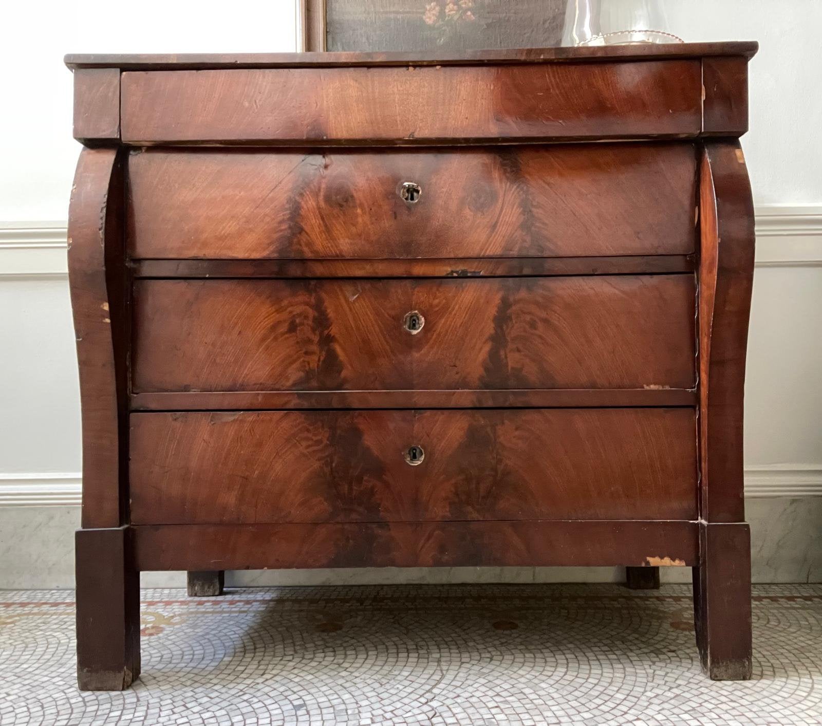 Oude commode te geef, Ophalen