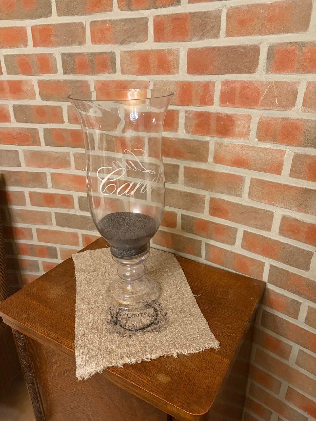 Windlicht oo voet ‘Lune di Candela’, Ophalen of Verzenden, Zo goed als nieuw, Windlicht