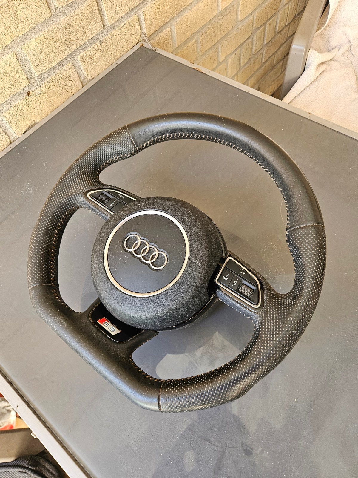 Origineel Afgevlakt Audi Sportstuur + Airbag (S3 / S-Line), Enlèvement, Audi