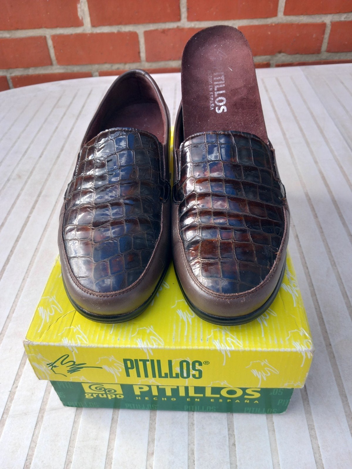 mocassins marron,  Pitillos. pointure 35, Bruin, Lage of Enkellaarzen, Ophalen of Verzenden, Zo goed als nieuw