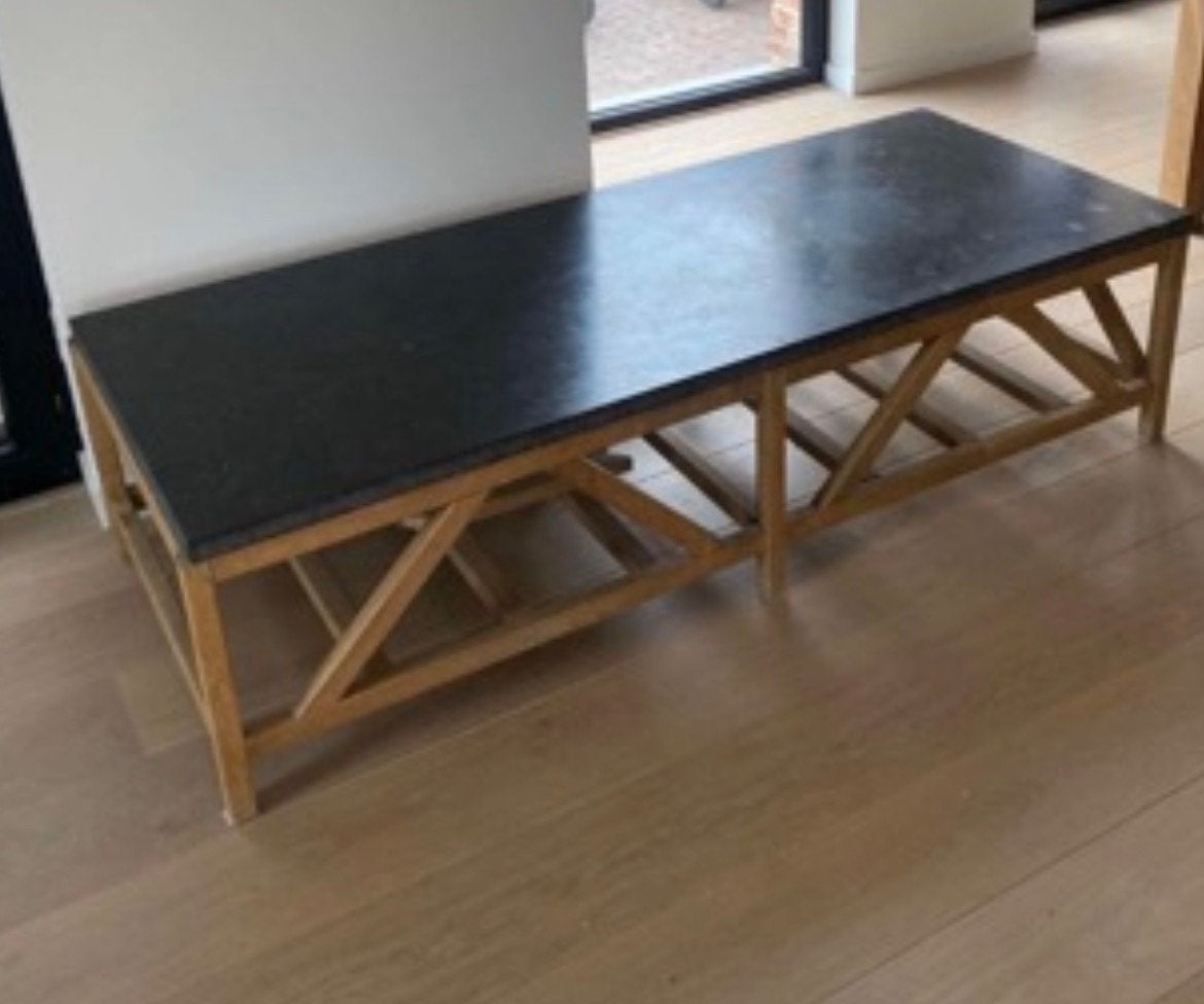 Salontafel, Huis en Inrichting, Ophalen, Overige materialen, Gebruikt, 100 tot 150 cm
