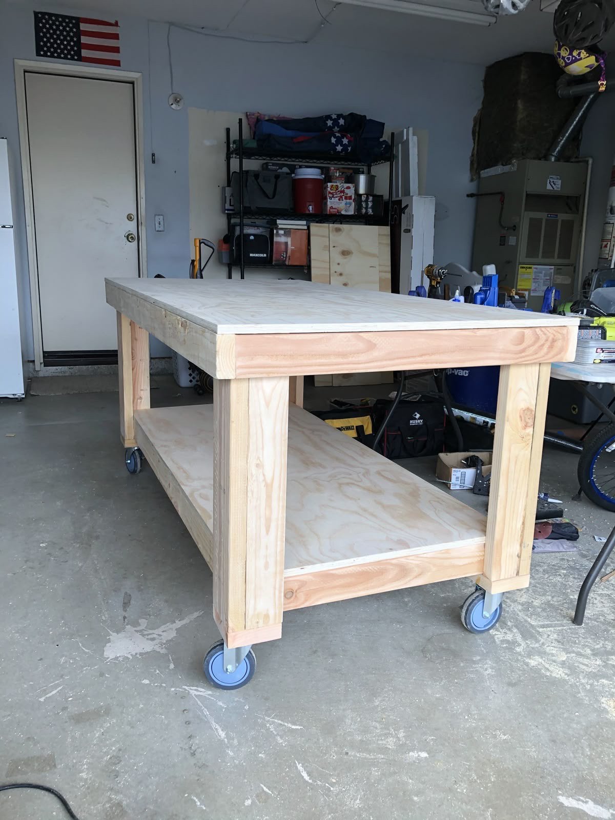 Werktafel hout, Ophalen, Zo goed als nieuw