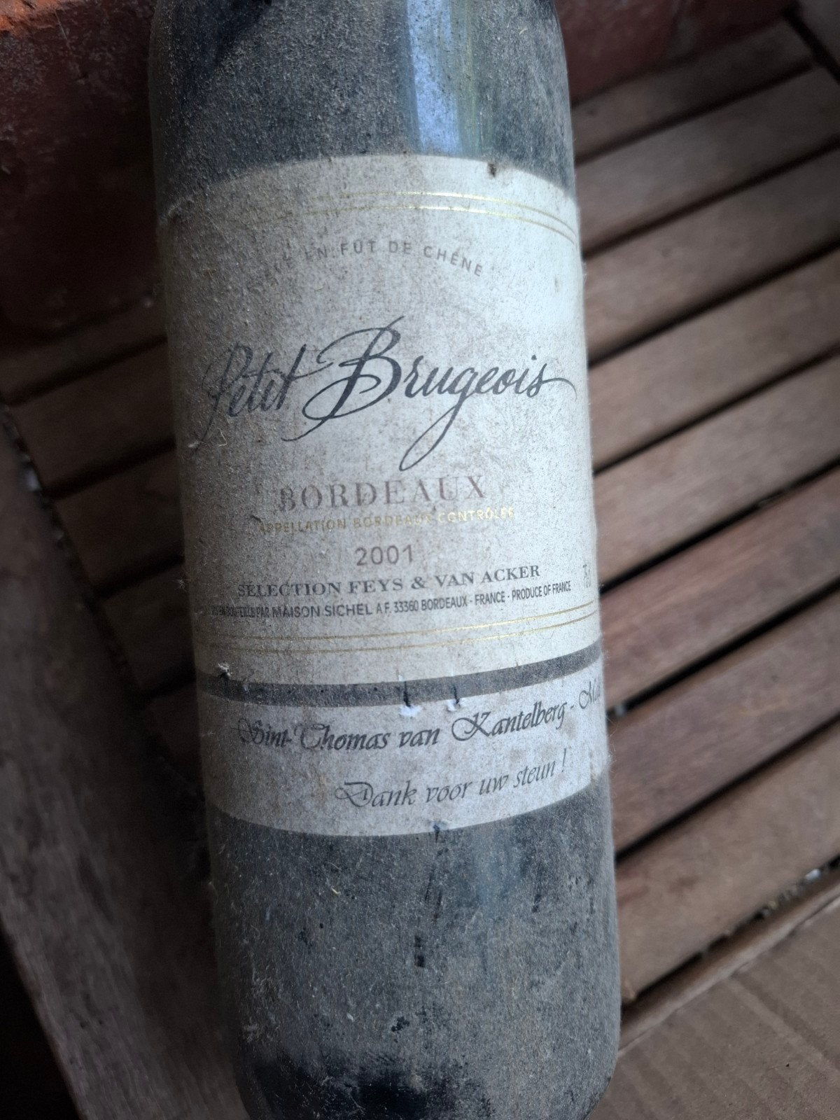 Petit brugeois, bordeaux rouge 2001, Diversen, Ophalen