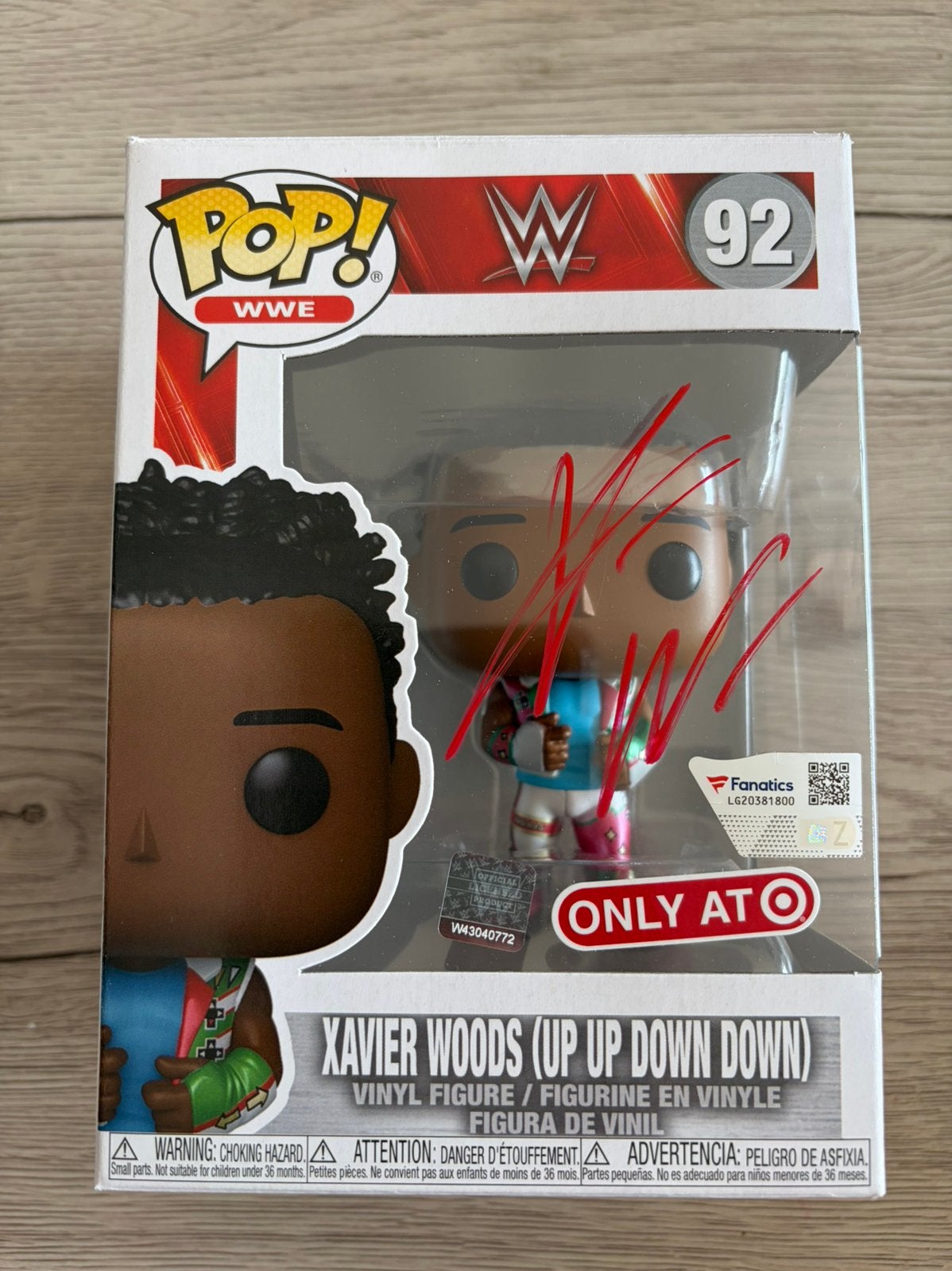 Signed WWE Xavier Woods Funko Pop, Ophalen of Verzenden, Zo goed als nieuw